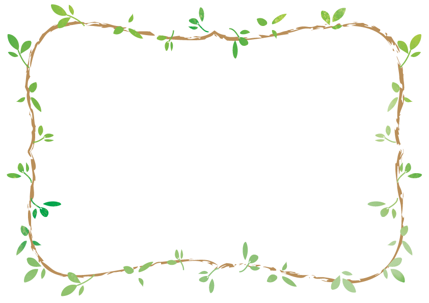 枝と葉っぱのフレーム・枠