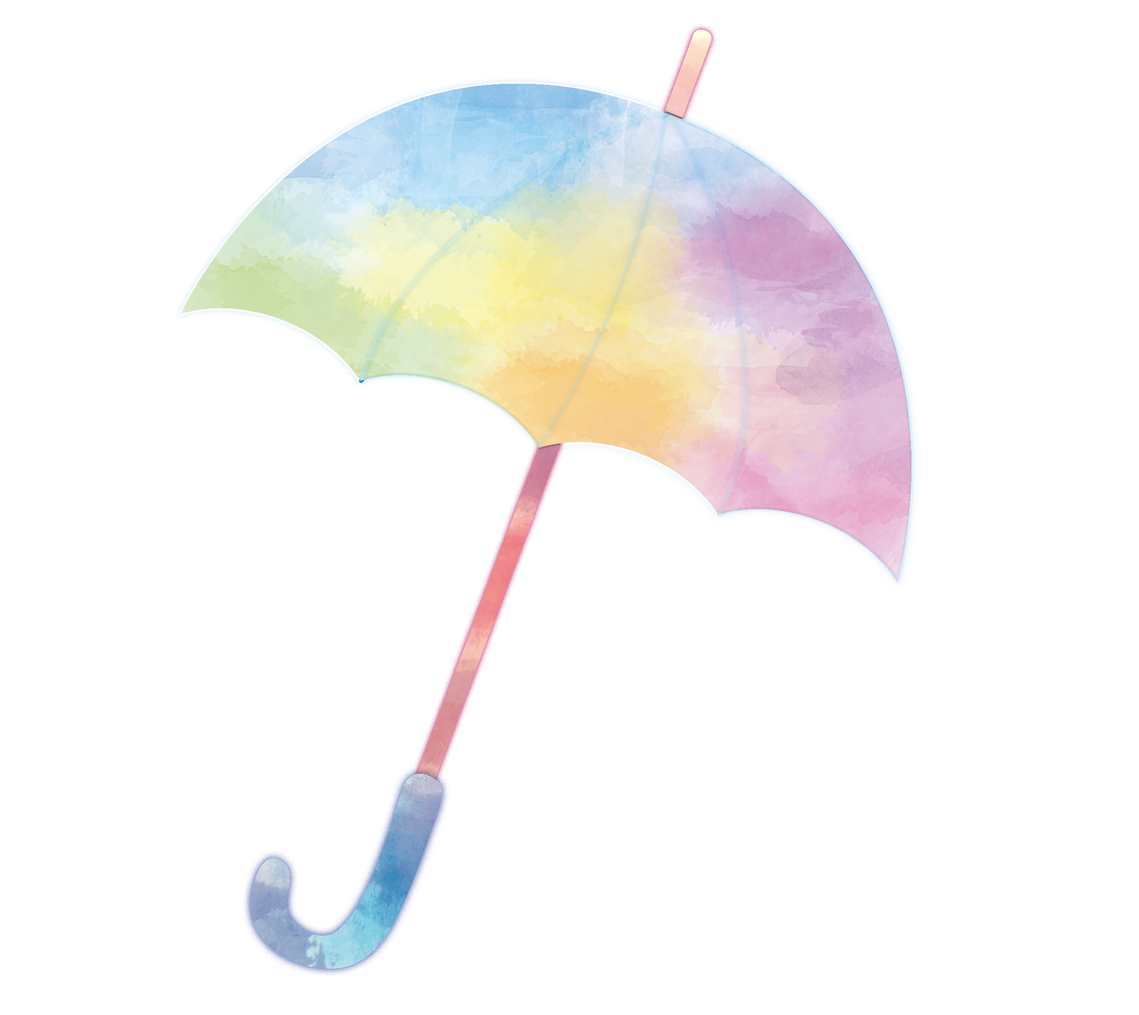 傘イラスト　水彩